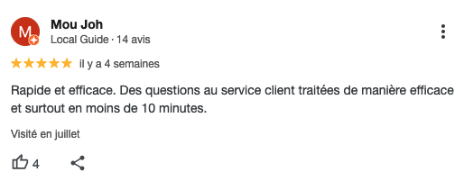 Avis client